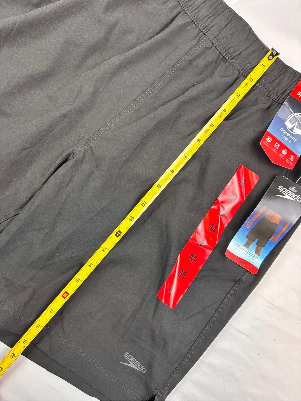 Speedo Men's Black Athletic Swim Shorts